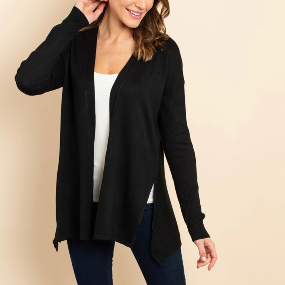 Black Knit Cardigan
